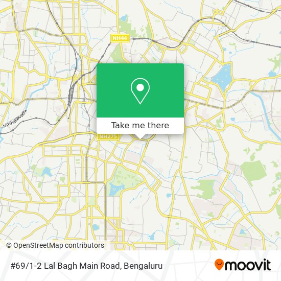 #69/1-2 Lal Bagh Main Road map