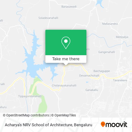 Acharya's NRV School of Architecture map