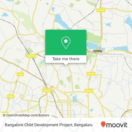 Bangalore Child Development Project map