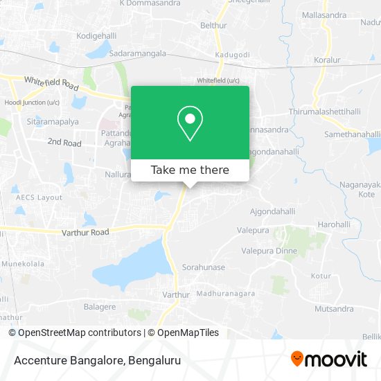Accenture Bangalore map