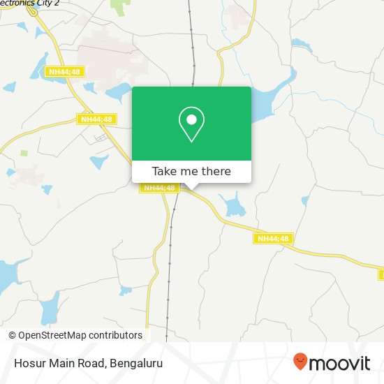 Hosur Main Road map