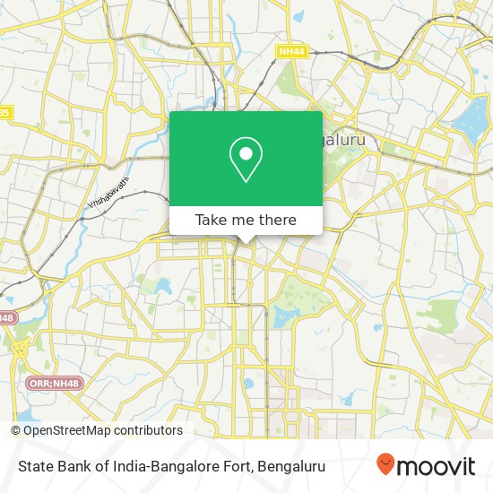 State Bank of India-Bangalore Fort map