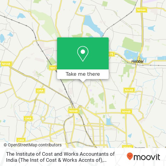 The Institute of Cost and Works Accountants of India (The Inst of Cost & Works Accnts of) map