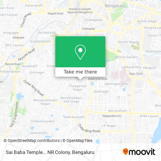 Sai Baba Temple... NR Colony map