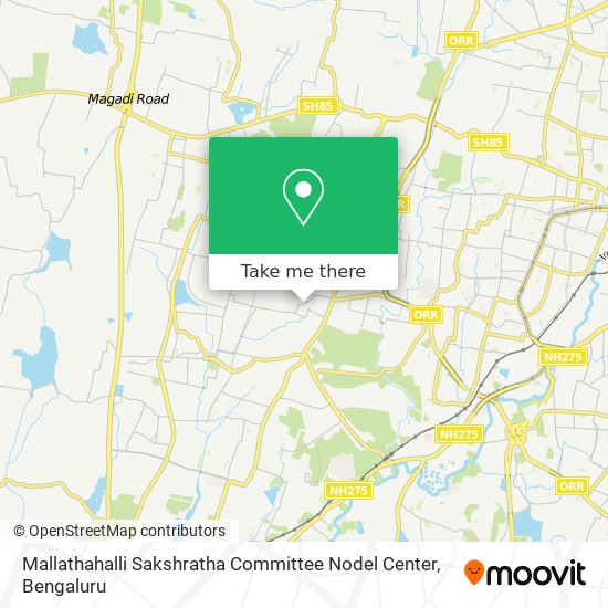 Mallathahalli Sakshratha Committee Nodel Center map