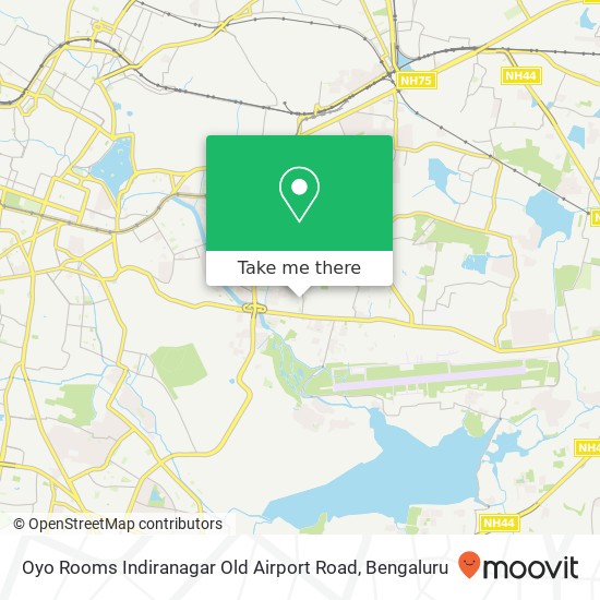 Oyo Rooms Indiranagar Old Airport Road map