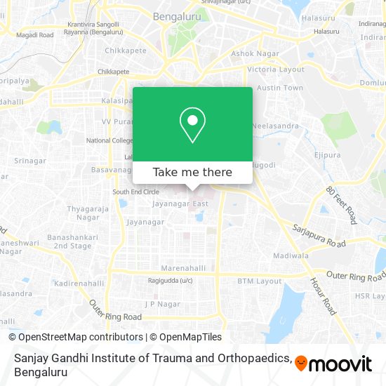 Sanjay Gandhi Institute of Trauma and Orthopaedics map