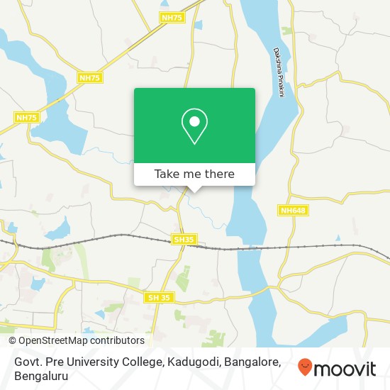 Govt. Pre University College, Kadugodi, Bangalore map