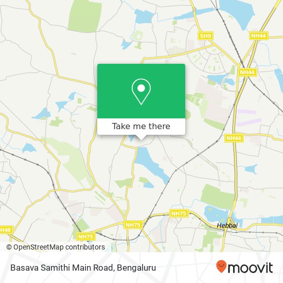 Basava Samithi Main Road map