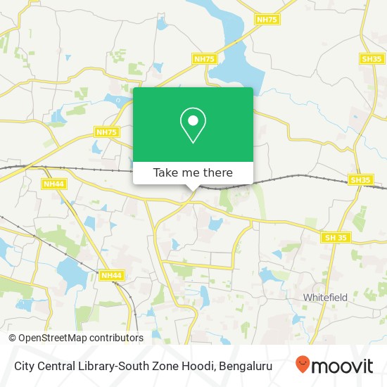 City Central Library-South Zone Hoodi map