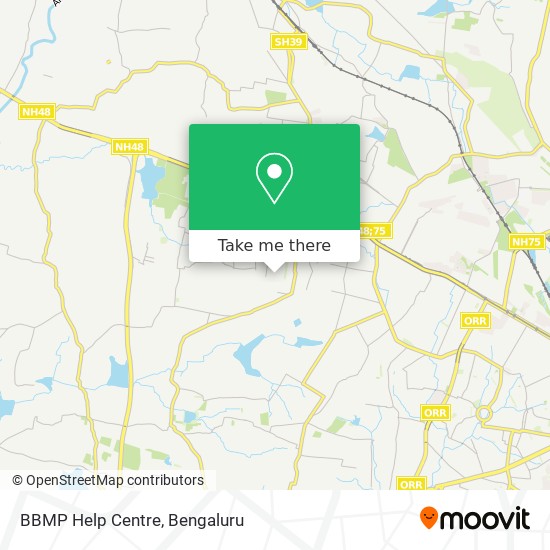 BBMP Help Centre map