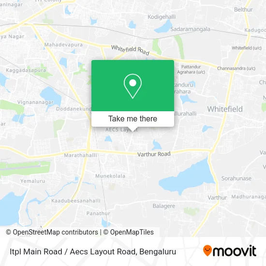 Itpl Main Road / Aecs Layout Road map