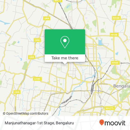 Manjunathanagar-1st Stage map