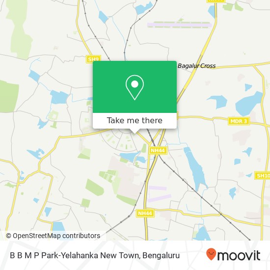 B B M P Park-Yelahanka New Town map