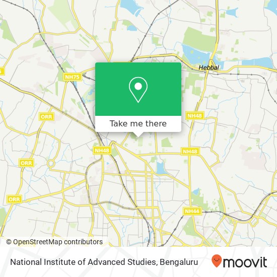 National Institute of Advanced Studies map