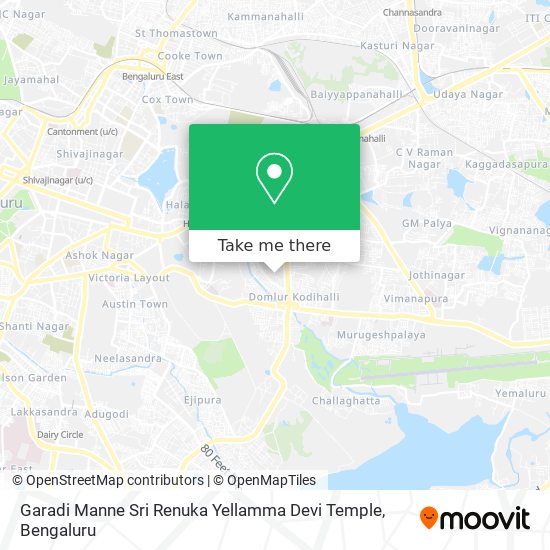 Garadi Manne Sri Renuka Yellamma Devi Temple map