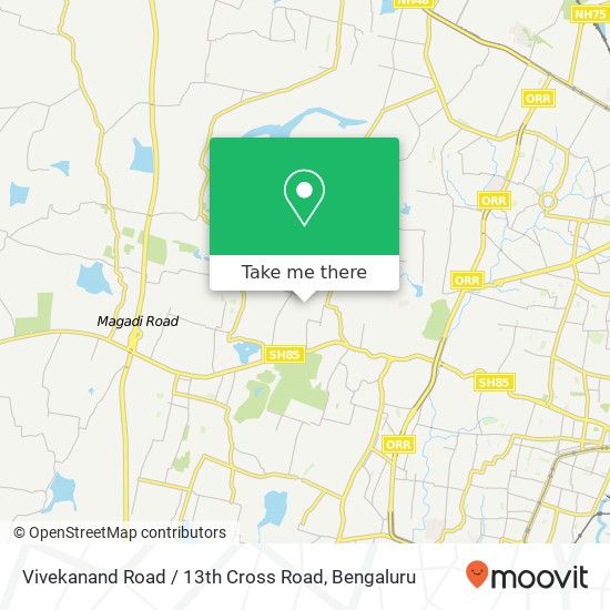 Vivekanand Road / 13th Cross Road map