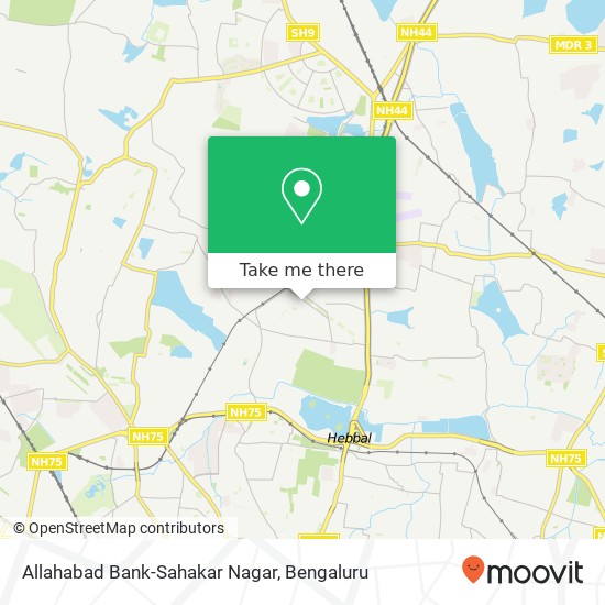 Allahabad Bank-Sahakar Nagar map