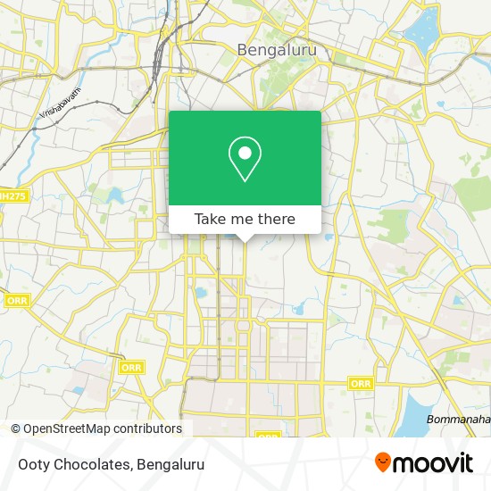 Ooty Chocolates map