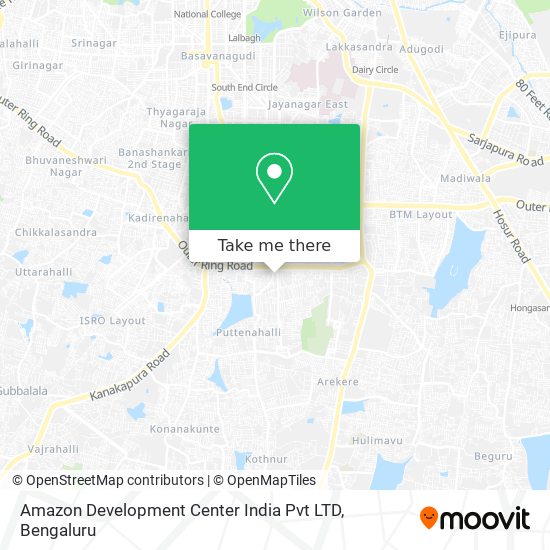 Amazon Development Center India Pvt LTD map