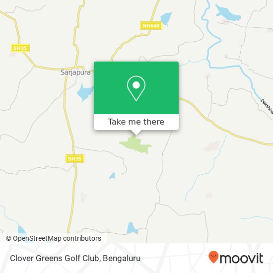 Clover Greens Golf Club map