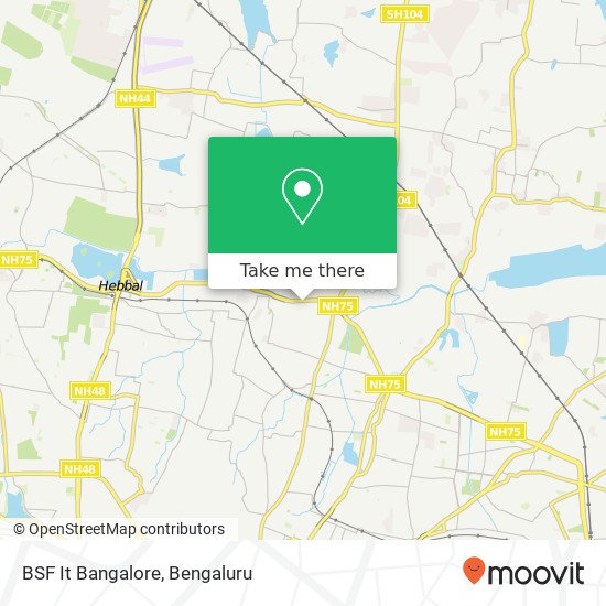 BSF It Bangalore map