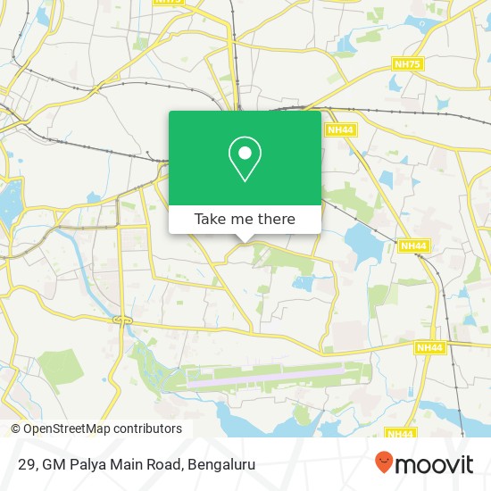 29, GM Palya Main Road map