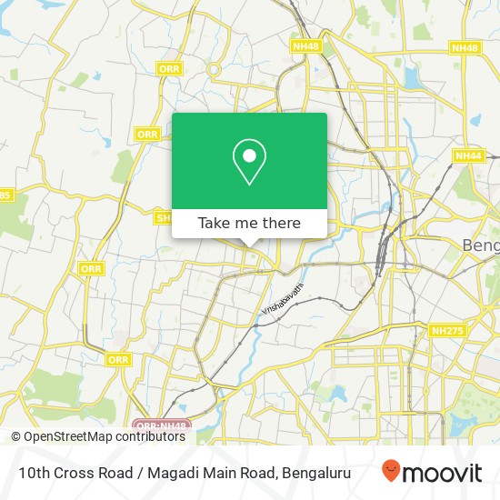 10th Cross Road / Magadi Main Road map