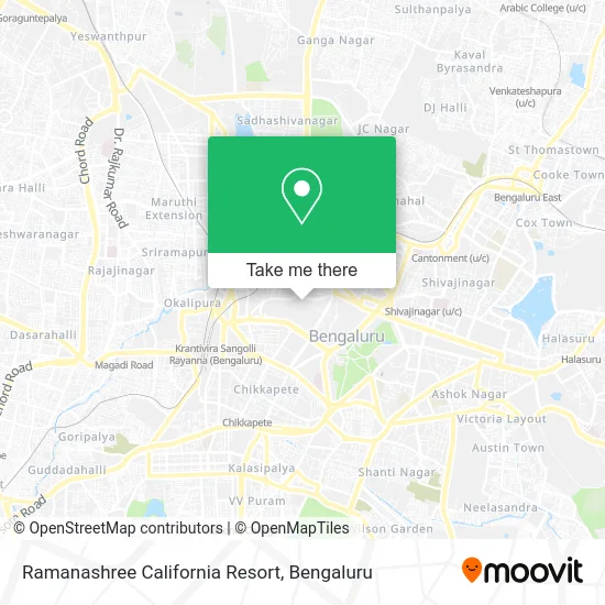 Ramanashree California Resort map