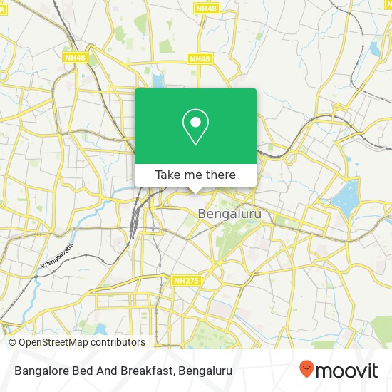 Bangalore Bed And Breakfast map
