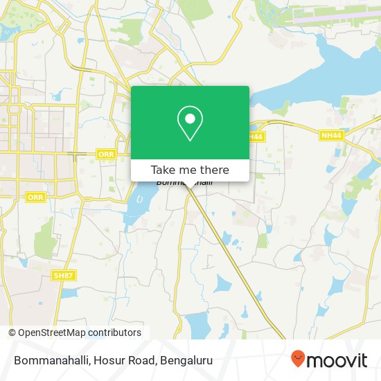 Bommanahalli, Hosur Road map