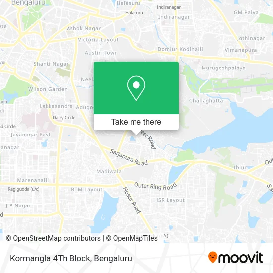 Kormangla 4Th Block map