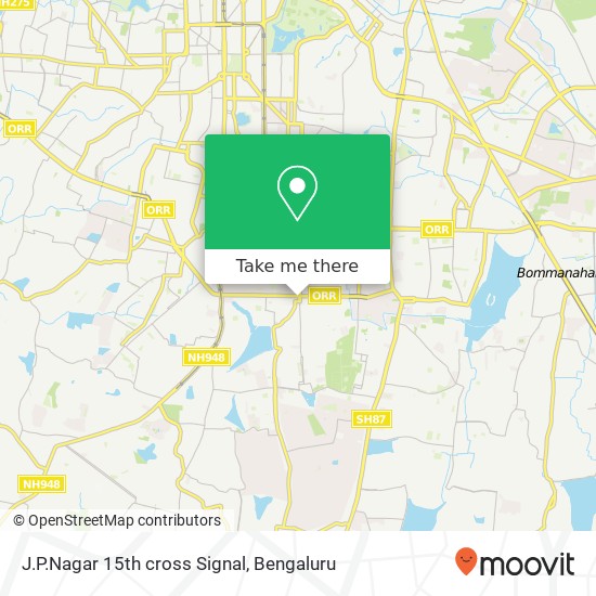 J.P.Nagar 15th cross Signal map
