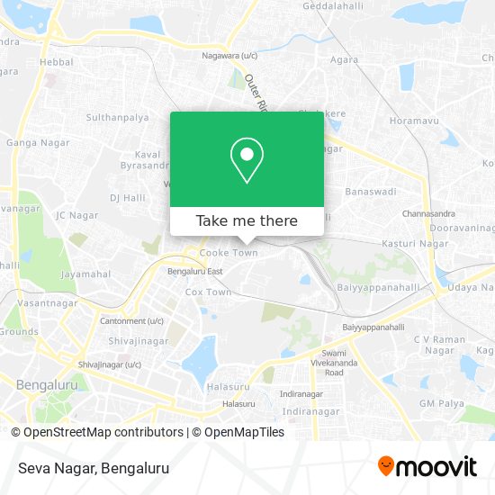 Seva Nagar map
