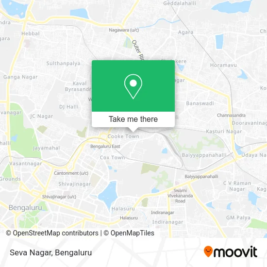 Seva Nagar map