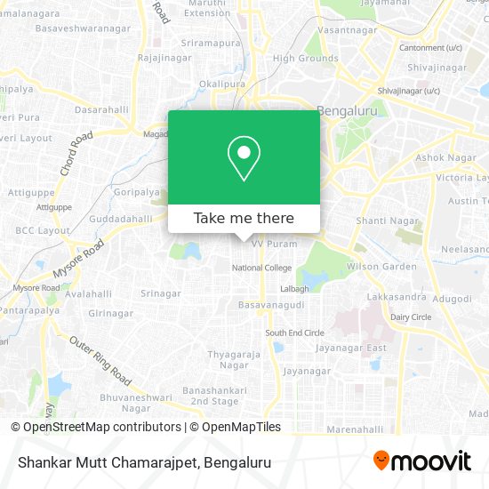 Shankar Mutt Chamarajpet map