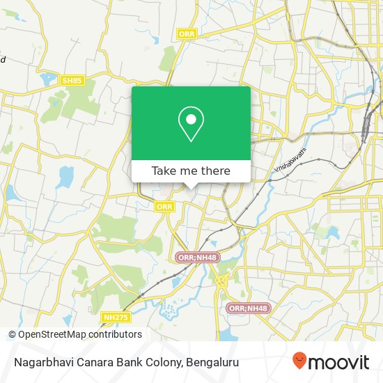 Nagarbhavi Canara Bank Colony map