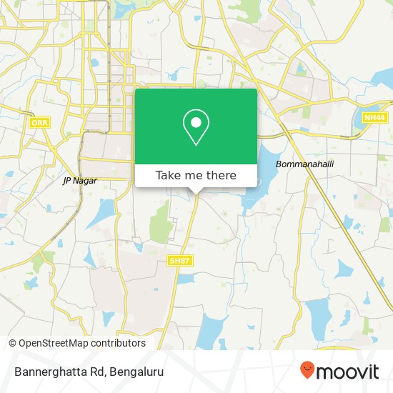 Bannerghatta Rd map