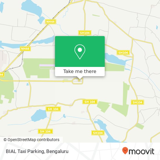 BIAL Taxi Parking map