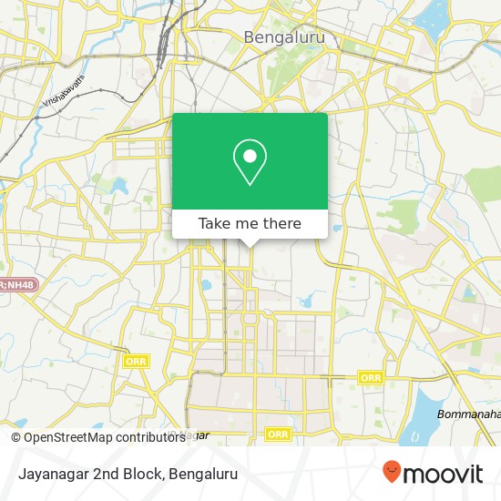 Jayanagar 2nd Block map
