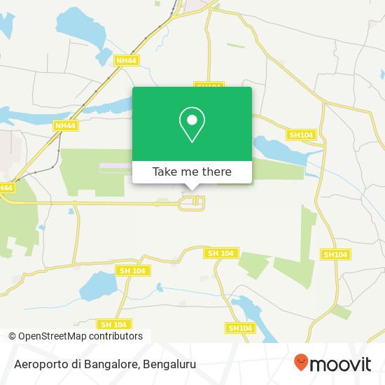 Aeroporto di Bangalore map