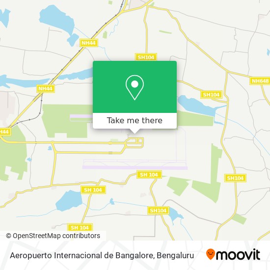 Aeropuerto Internacional de Bangalore map