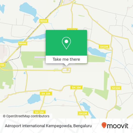 Aéroport international Kempegowda map
