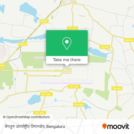 बेंगलुरु अंतर्राष्ट्रीय विमानक्षेत्र map