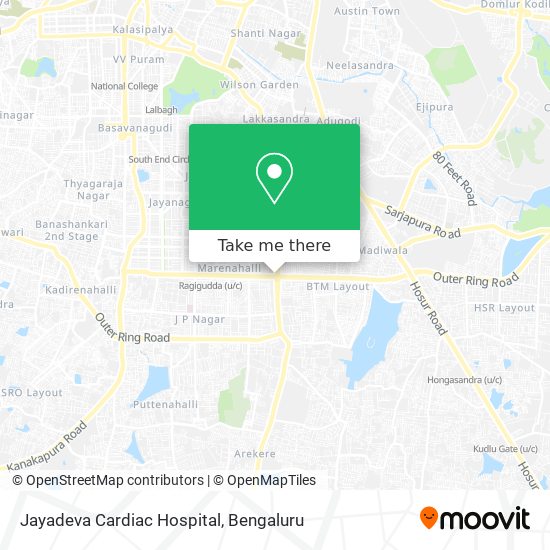 Jayadeva Cardiac Hospital map