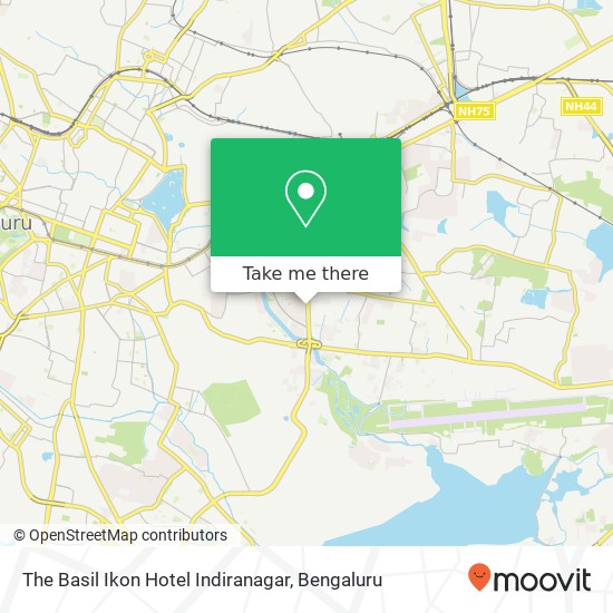 The Basil Ikon Hotel Indiranagar map