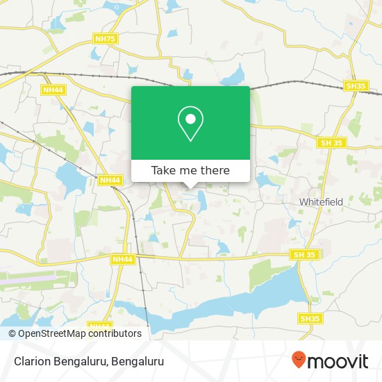 Clarion Bengaluru map