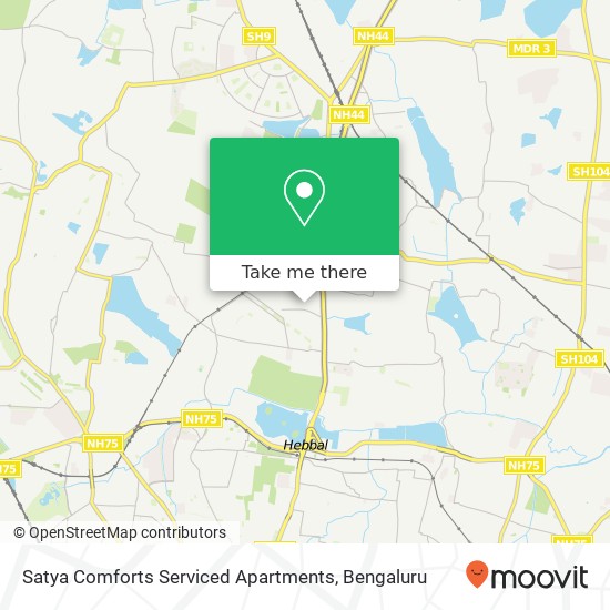 Satya Comforts Serviced Apartments map