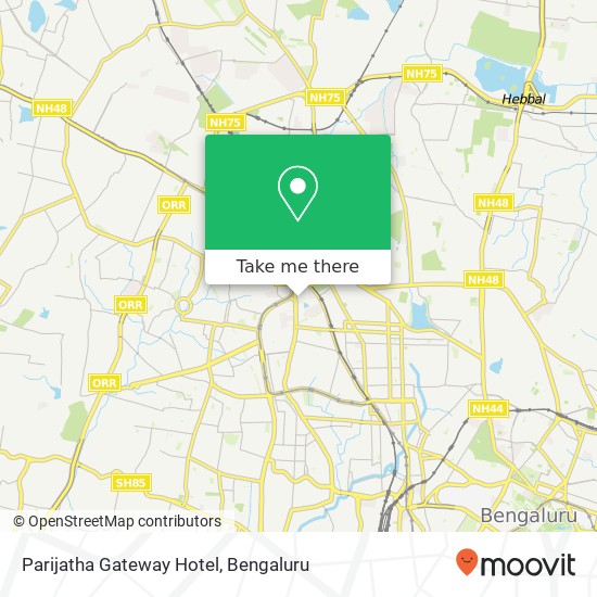 Parijatha Gateway Hotel map