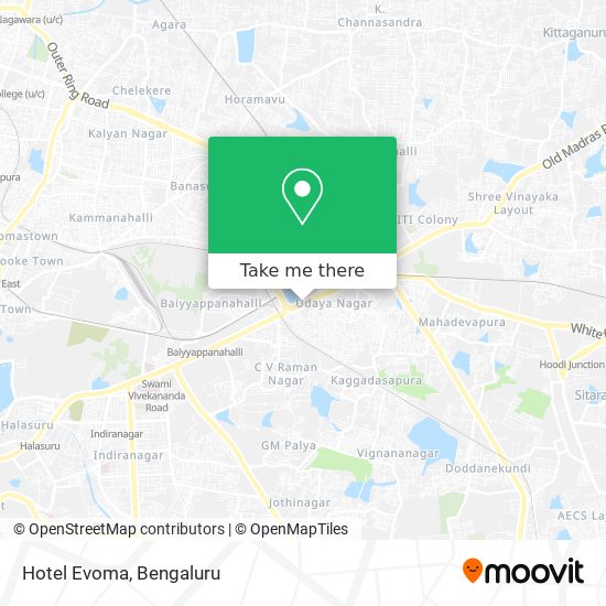 Hotel Evoma map
